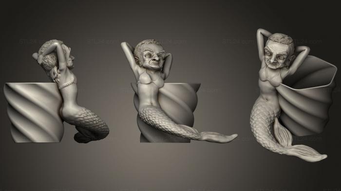 Toys (Mr. Bean Mermaid, TOYS_0613) 3D models for cnc
